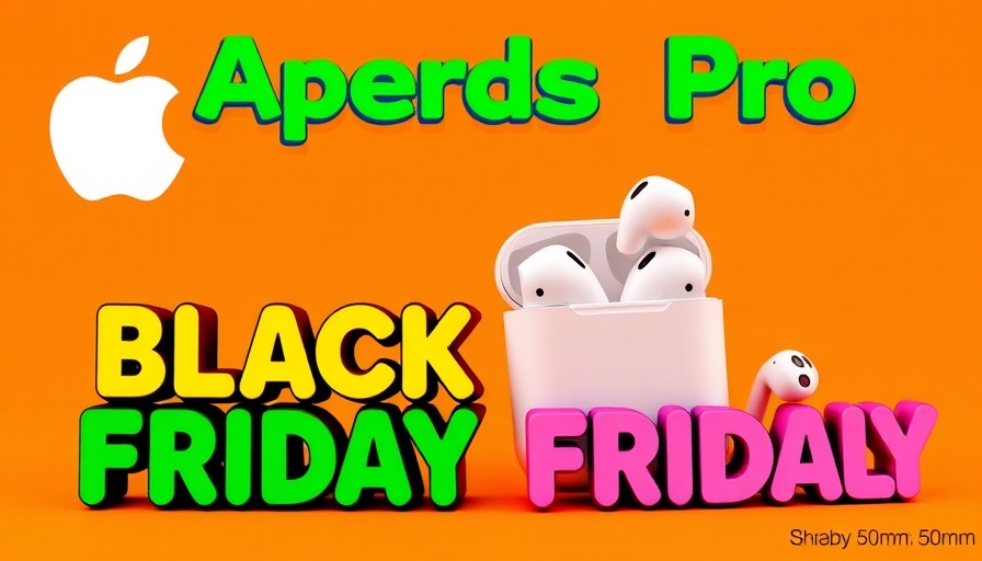 Apple AirPods Pro featured in early Black Friday deals ad.