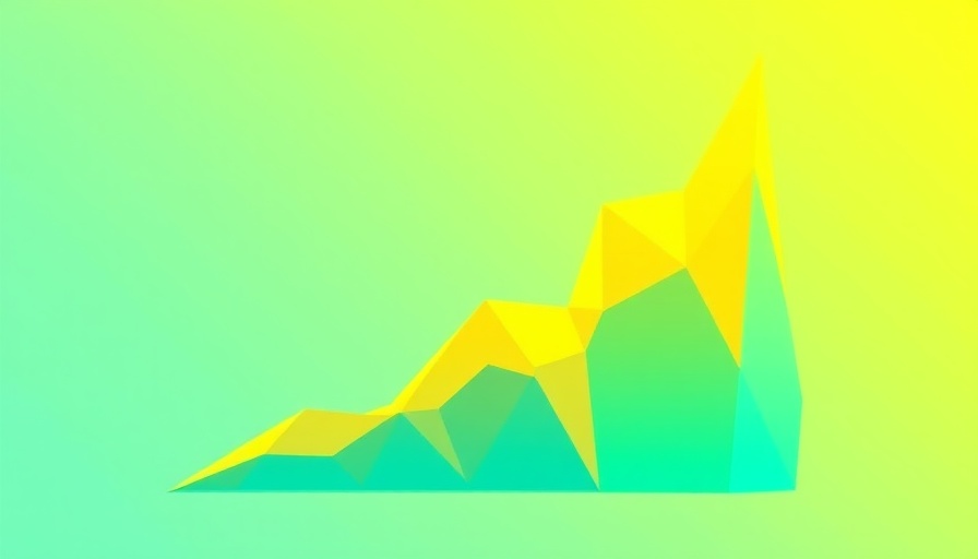 Chart symbolizing data analytics automation growth in vibrant colors