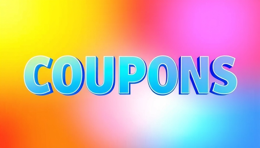 Colorful 'COUPONS' text with gradient backdrop, Brooks promo codes