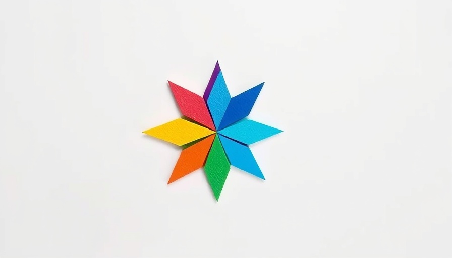 Vibrant geometric symbol for video conferencing app.