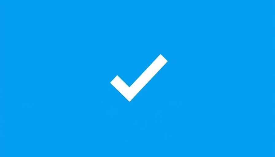 Task automation icon with check mark on blue