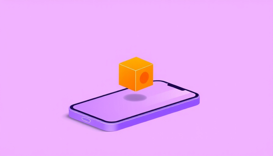 No-code app automation smartphone icon on lavender background.