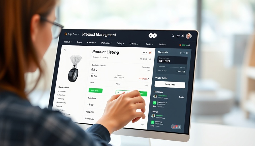 eCommerce platform product listing interface screenshot.