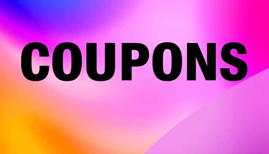 Colorful abstract image with bold 'Coupons' text, relevant to TurboTax Coupons.