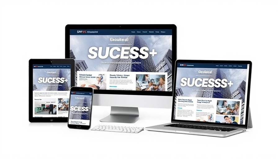 Build self-confidence with SUCCESS+. Digital devices showcasing content.