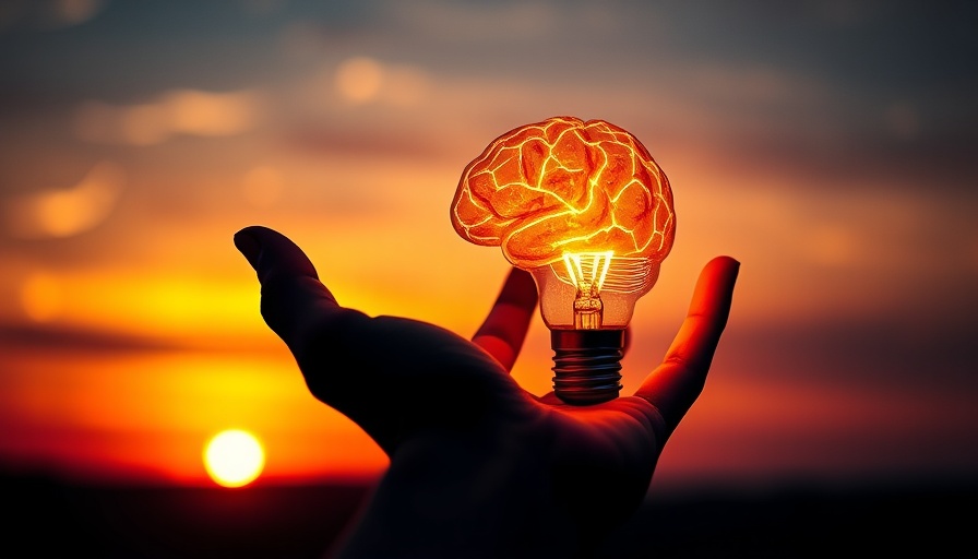 Conceptual digital brain lightbulb signifying social media marketing.