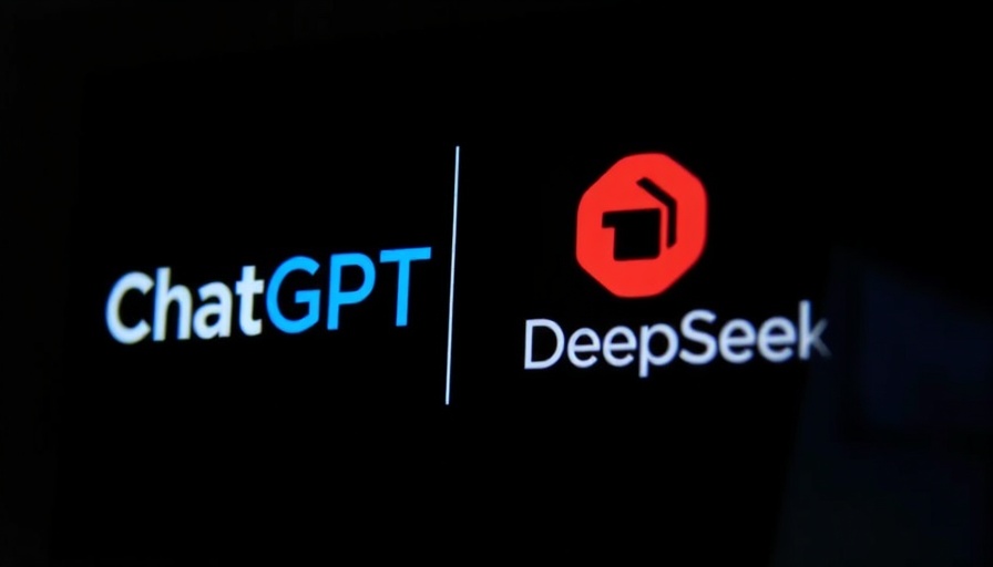 DeepSeek and ChatGPT logos in contrasting display.