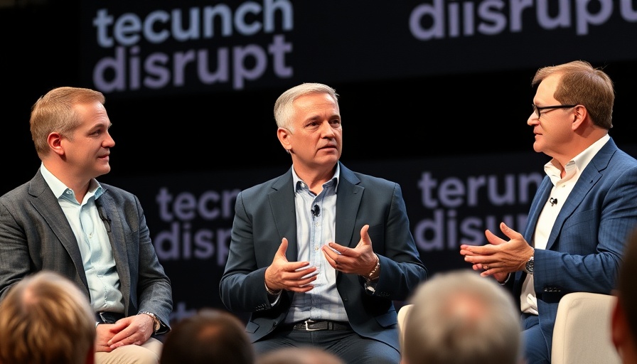 Panel discussion at TechCrunch Disrupt 2025 with engaged audience.