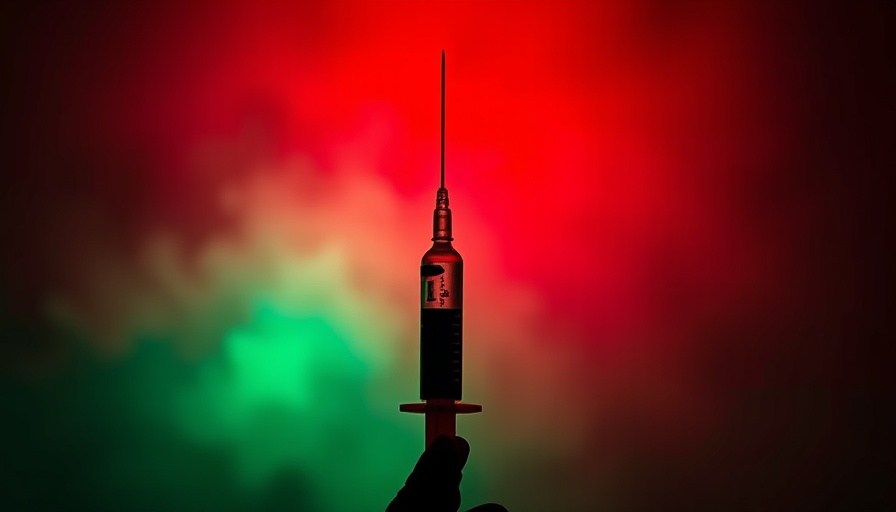 Dramatic syringe silhouette symbolizing vaccine hesitancy consequences.