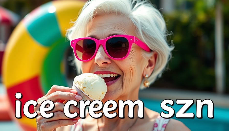 YouTube Shorts editing tools: elderly woman with ice cream.