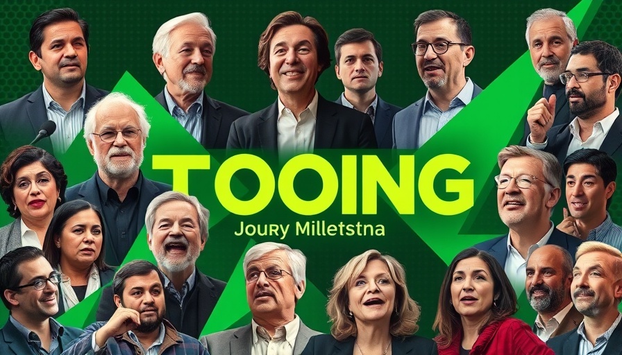 TechCrunch Disrupt 2025 speaker collage, vibrant geometric backdrop.