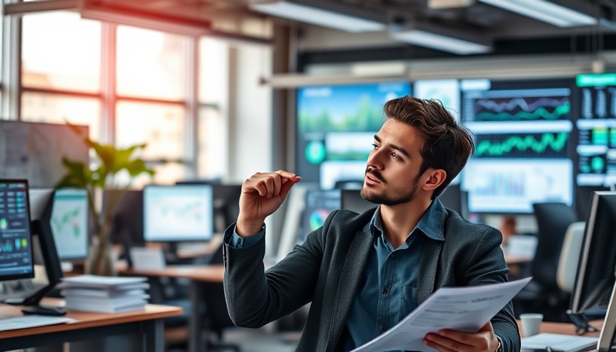 Office worker analyzing data to spot employee attrition risks early.