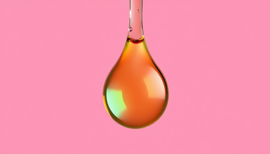 Colorful rainwater droplet highlighting TFA presence