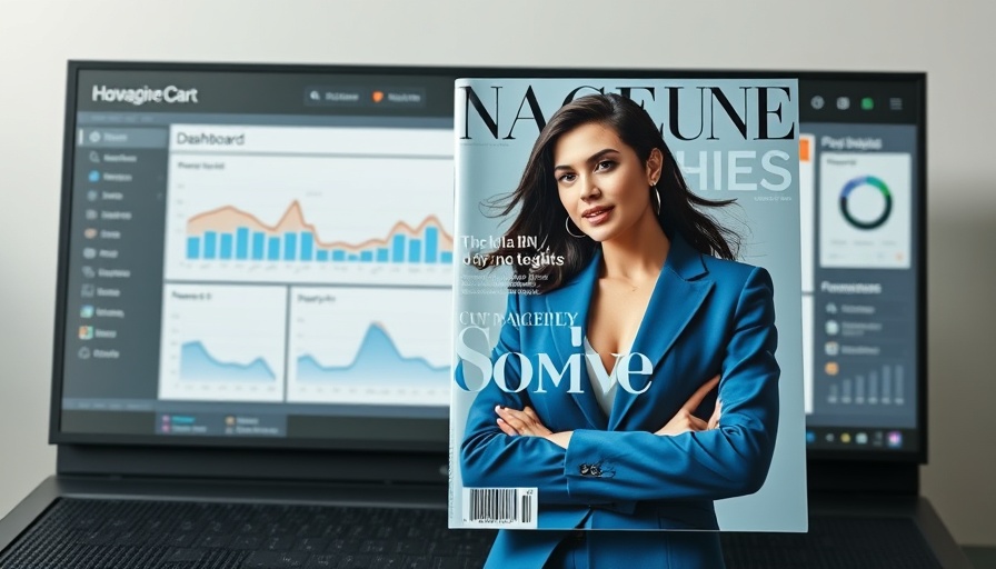 Authenticity Quotes magazine cover on digital dashboard interface.