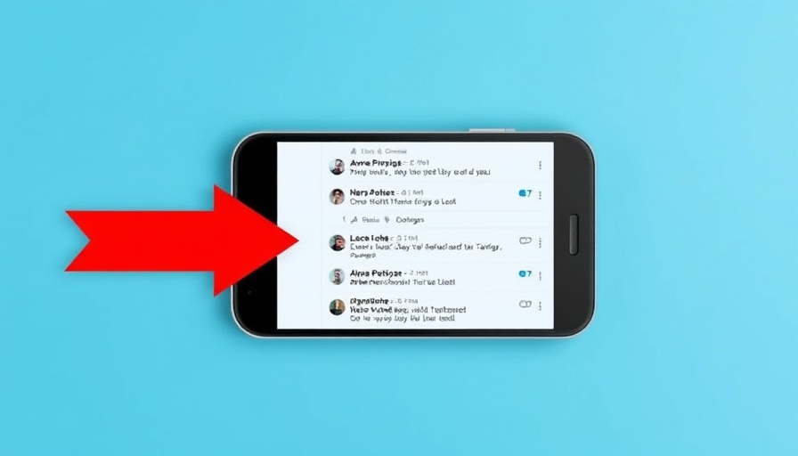 Threads Post Counter for Linked Updates on smartphone screen with arrow.