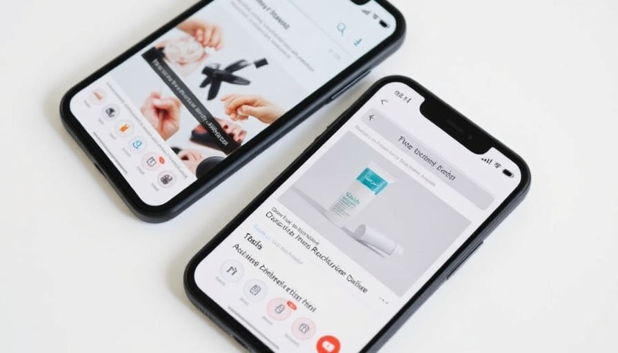 Mobile display of Google's new ad tools for retailers, featuring skincare product.