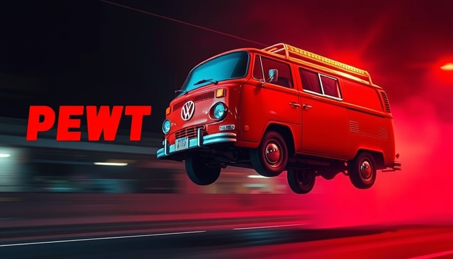 Pinterest Presents 2025 marketing insights visual with vivid red van and bold text.