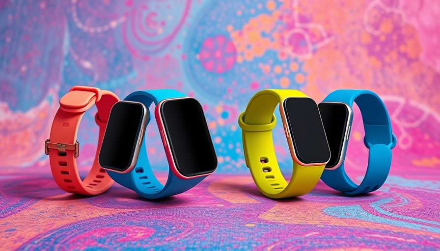 Best Fitness Trackers 2025: colorful modern designs on a vibrant background
