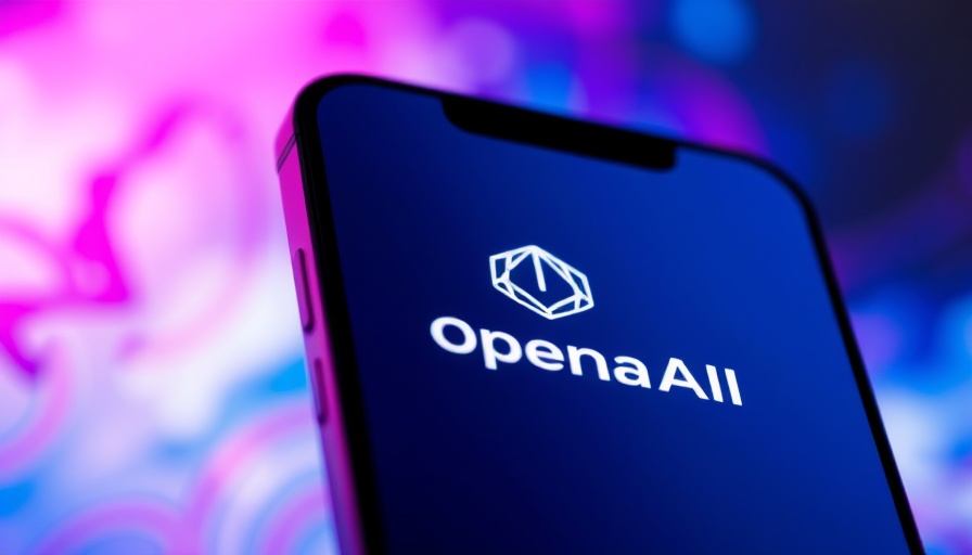 OpenAI logo on smartphone with vibrant background, OpenAI valuation.