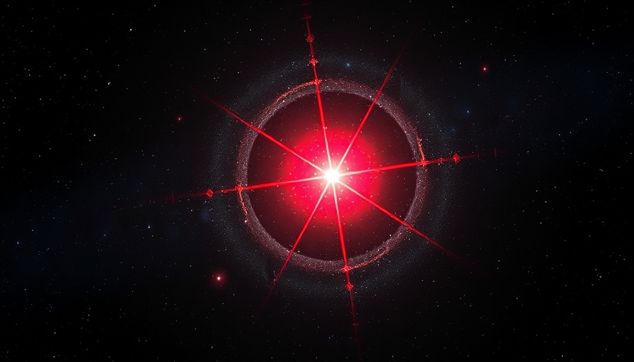 Einstein's cross dark matter halo, celestial visualization with cosmic clarity.