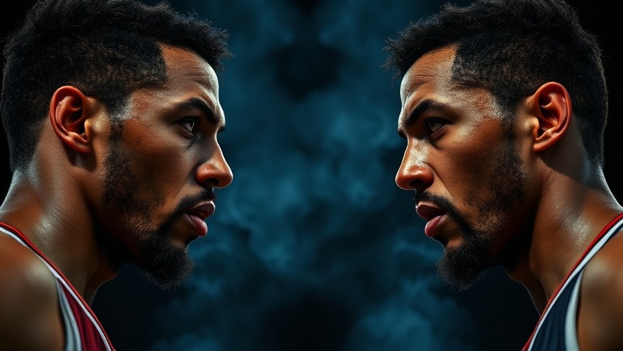 Intense close-up of NBA players; dramatic highlights from the playoffs recap.