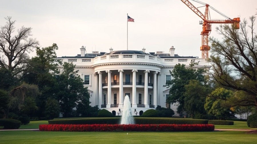White House with crane, reflecting national security news and Capitol Hill updates.