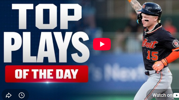 Max Clark First MLB Home Run celebration, triumphant baseball player.