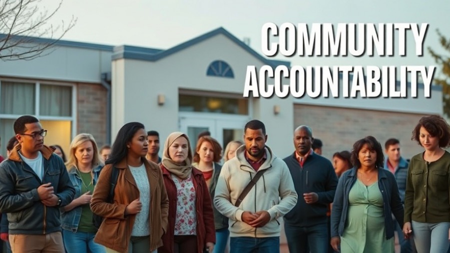 Concerned community members outside a school, showcasing school district accountability in Celina ISD news.