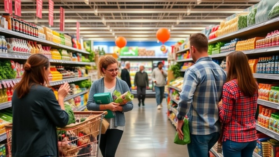 Family grocery shopping in Texas, highlighting SNAP benefits impact on food security.