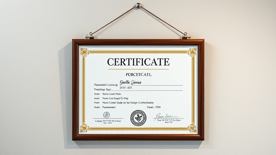 Texas psychologist certification displayed on a professional license wall.