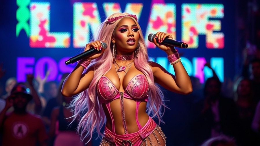 Nicki Minaj engaging in pop culture politics related to Trump on TikTok.