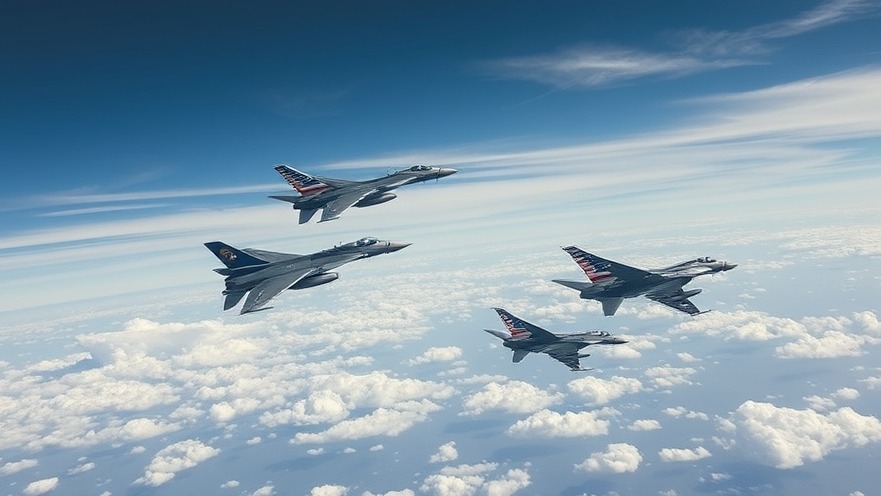 U.S. warplanes in flight, showcasing Iran military operations and geopolitical dynamics.