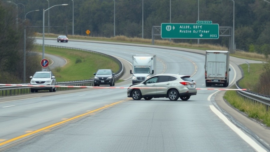 San Antonio community news about car crash on highway, lane closed.