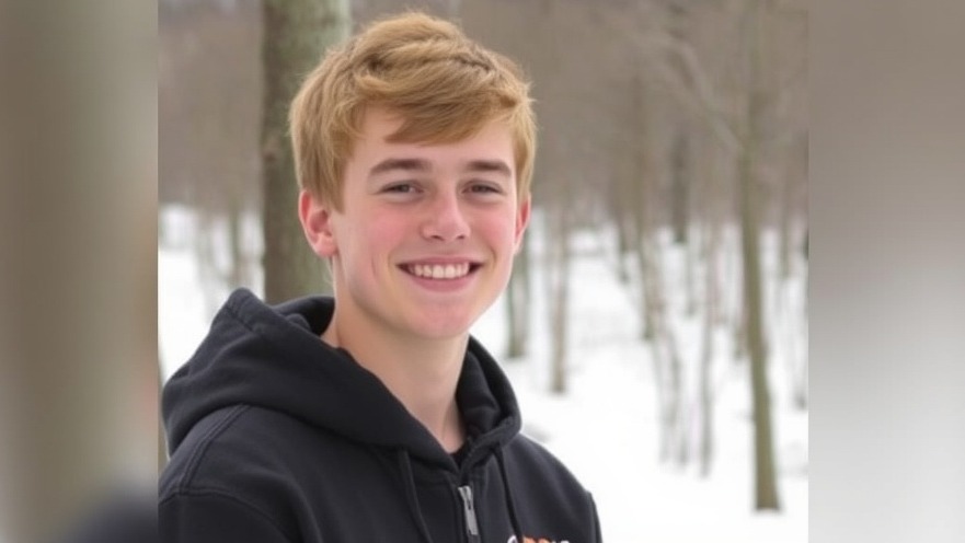 Caden Nowicki, 17, honored for winter safety and community support after sledding accident.