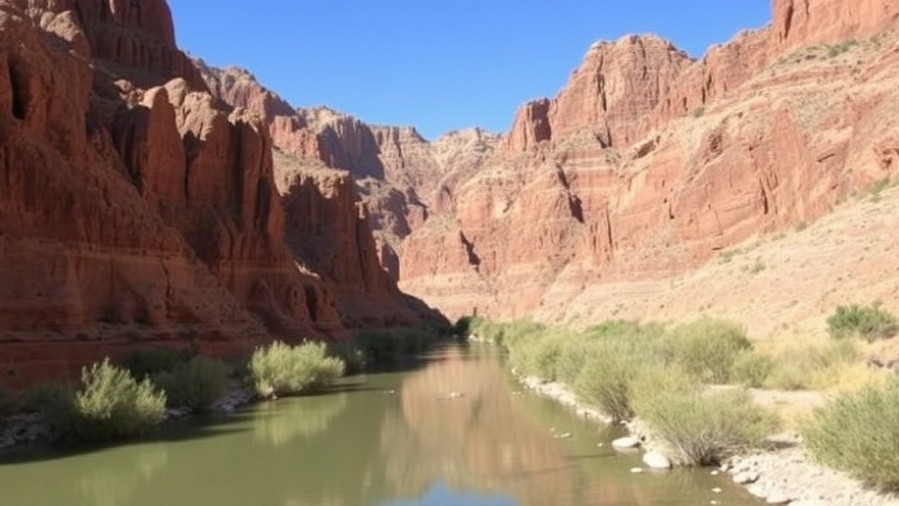 Boquillas Canyon on Rio Grande River highlighting water quality monitoring through binational cooperation.
