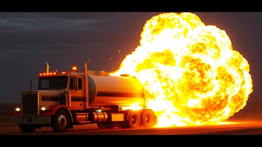 San Antonio breaking news: gasoline tanker truck explodes in flames.