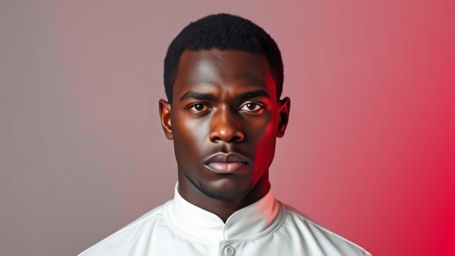 Serious black male in white clothing, representing San Antonio public safety news.