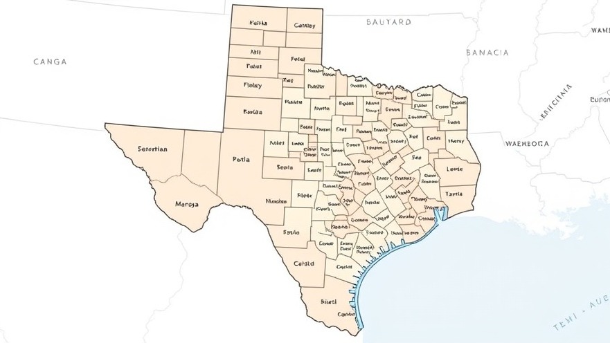 Texas redistricting map showcasing changes in Texas politics news and elections 2025.