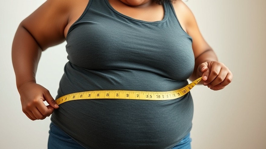 Middle-aged black woman celebrating weight loss for healthy living in Houston.