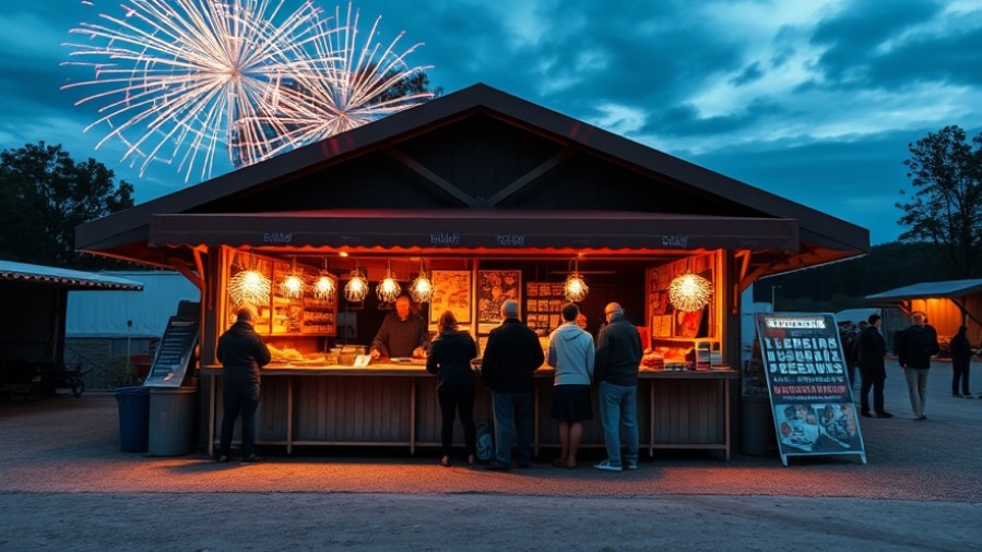 Firework sales in Kendall County: people buying safely for New Year in Texas.
