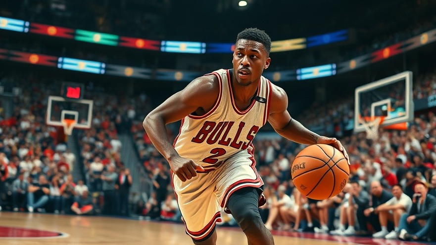 Energetic Bulls player dribbling in packed stadium, capturing San Antonio Spurs highlights.