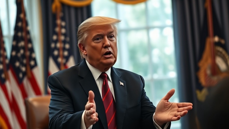 Trump addressing audience in Oval Office, reflecting U.S. foreign relations and national political news.