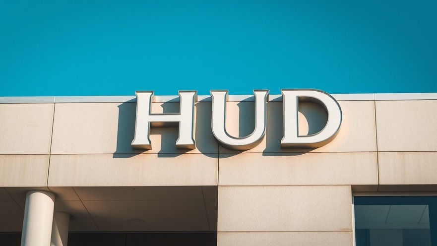 HUD sign on building highlighting ethical governance and Hatch Act violation.