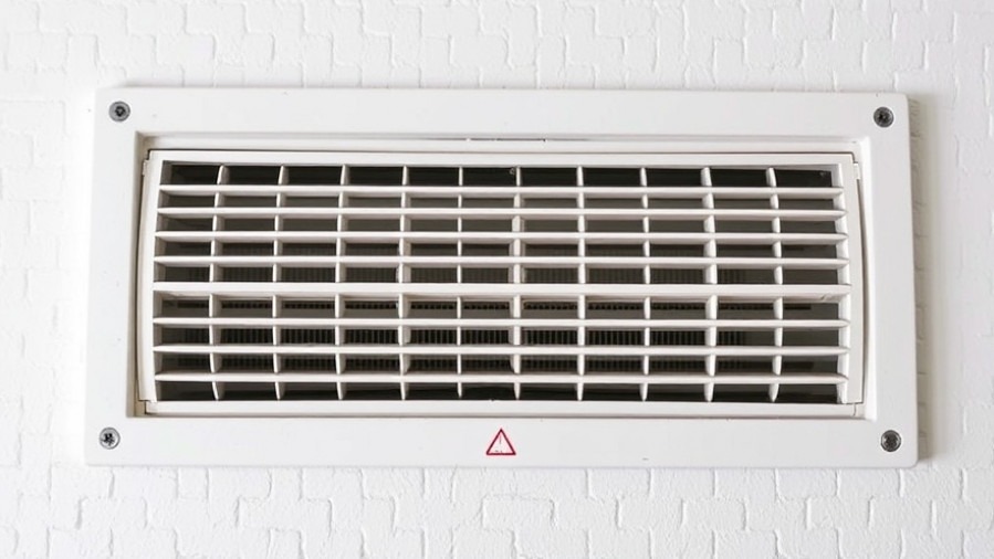 Air conditioning vent promoting indoor air quality for asthma management.