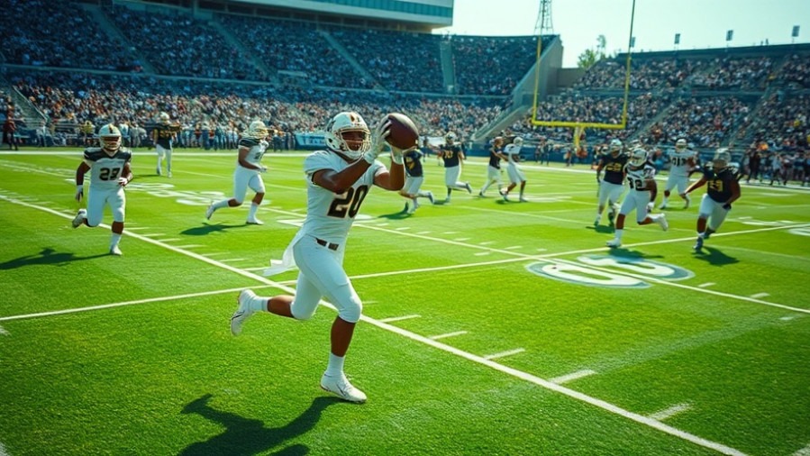 Intense college football match showcasing player adaptability on vibrant Big 12 field.