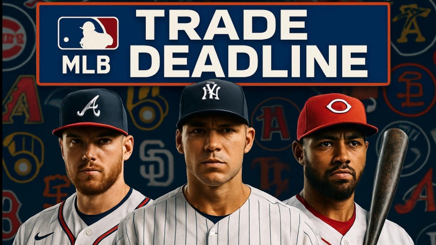 Dynamic MLB trade predictions with players under deadline banner, featuring Tarik Skubal updates.