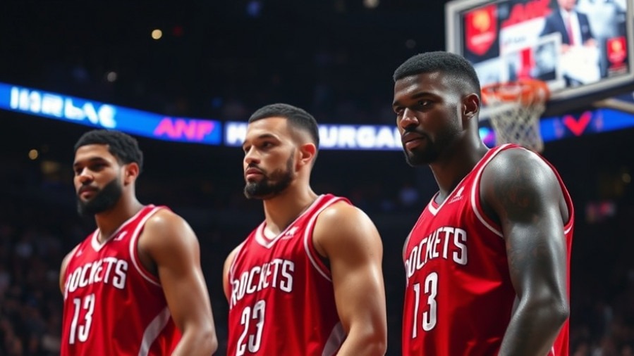 Dejected Houston Rockets players in a basketball recap of NBA season review