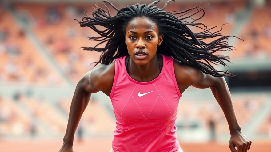 Dynamic black female athlete demonstrating recovery strategies after an Achilles tendon injury.