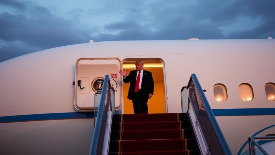 Trump aboard Air Force One during US-China relations discussions at APEC.