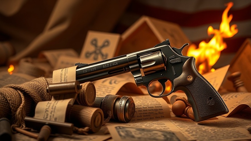 Conceptual image illustrating local governance in gun control debates and community safety measures.